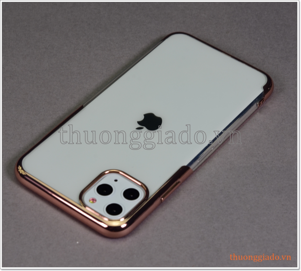 Ốp lưng Silicone iPhone 11 Pro Max (6.5"), viền màu hiệu Baseus Shining Protective Case