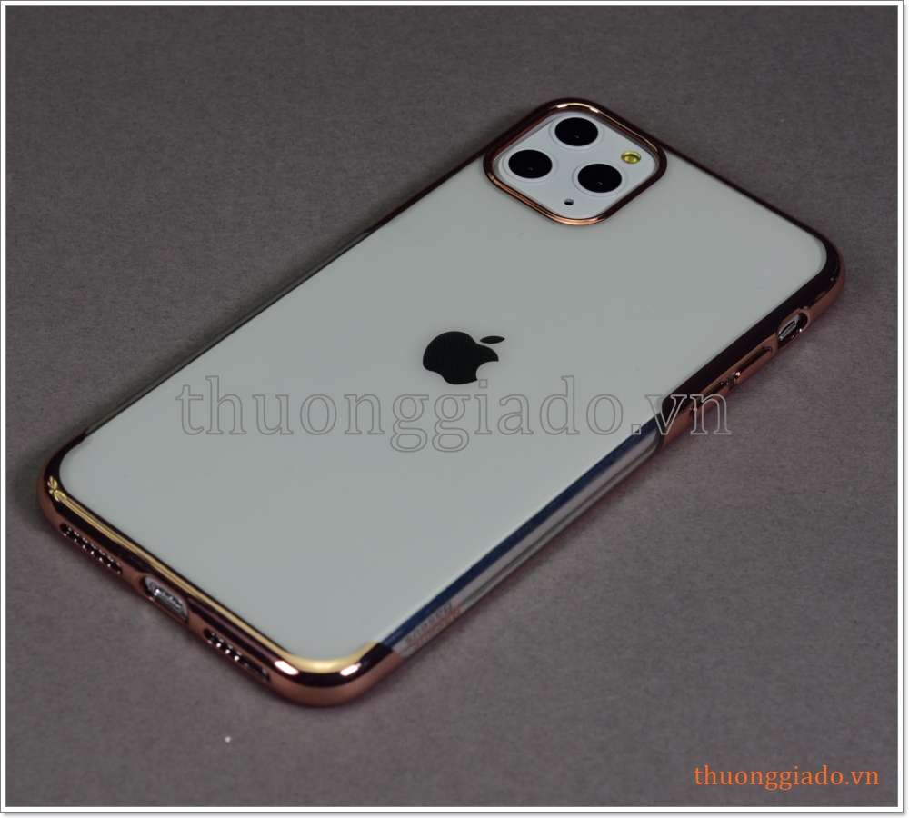 Ốp lưng Silicone iPhone 11 Pro Max (6.5"), viền màu hiệu Baseus Shining Protective Case