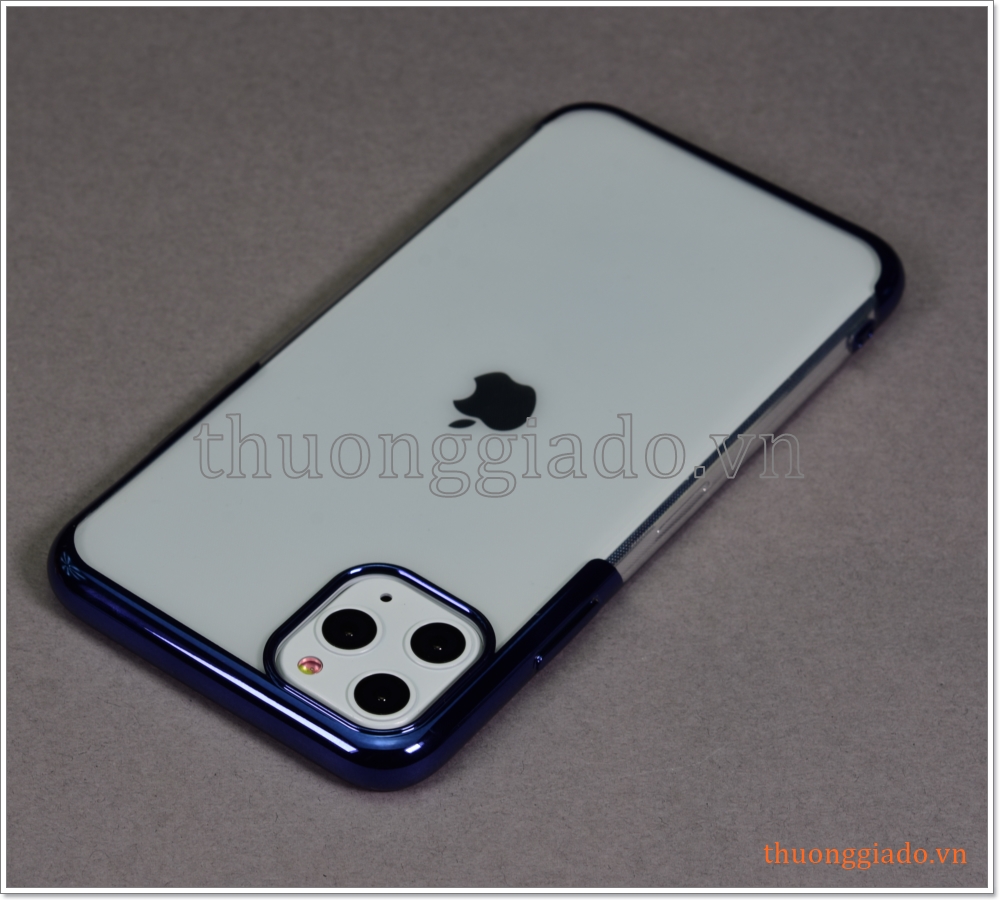 Ốp lưng Silicone iPhone 11 Pro Max (6.5"), viền màu hiệu Baseus Shining Protective Case