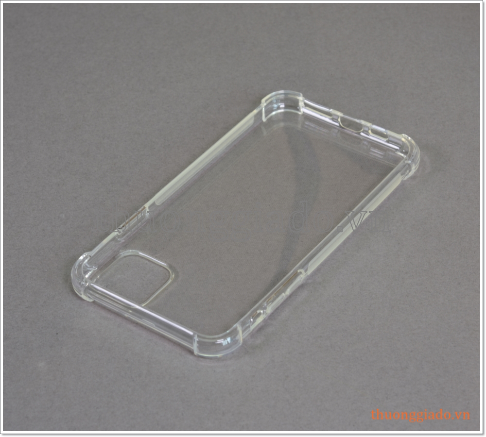 Ốp lưng silicone iPhone 11 Pro Max 6.5", ốp dẻo trong suốt chống sốc 4 góc