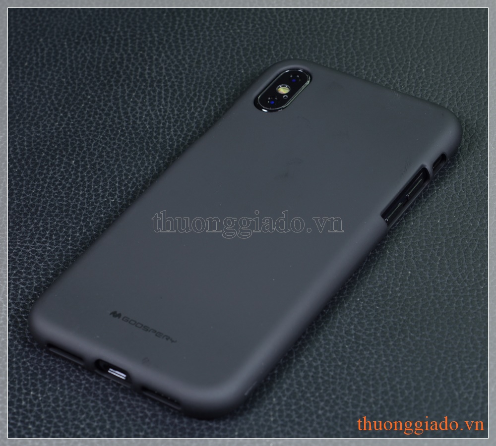 Ốp lưng silicone iPhone X (5.8"), hiệu MERCURY, Soft Feeling