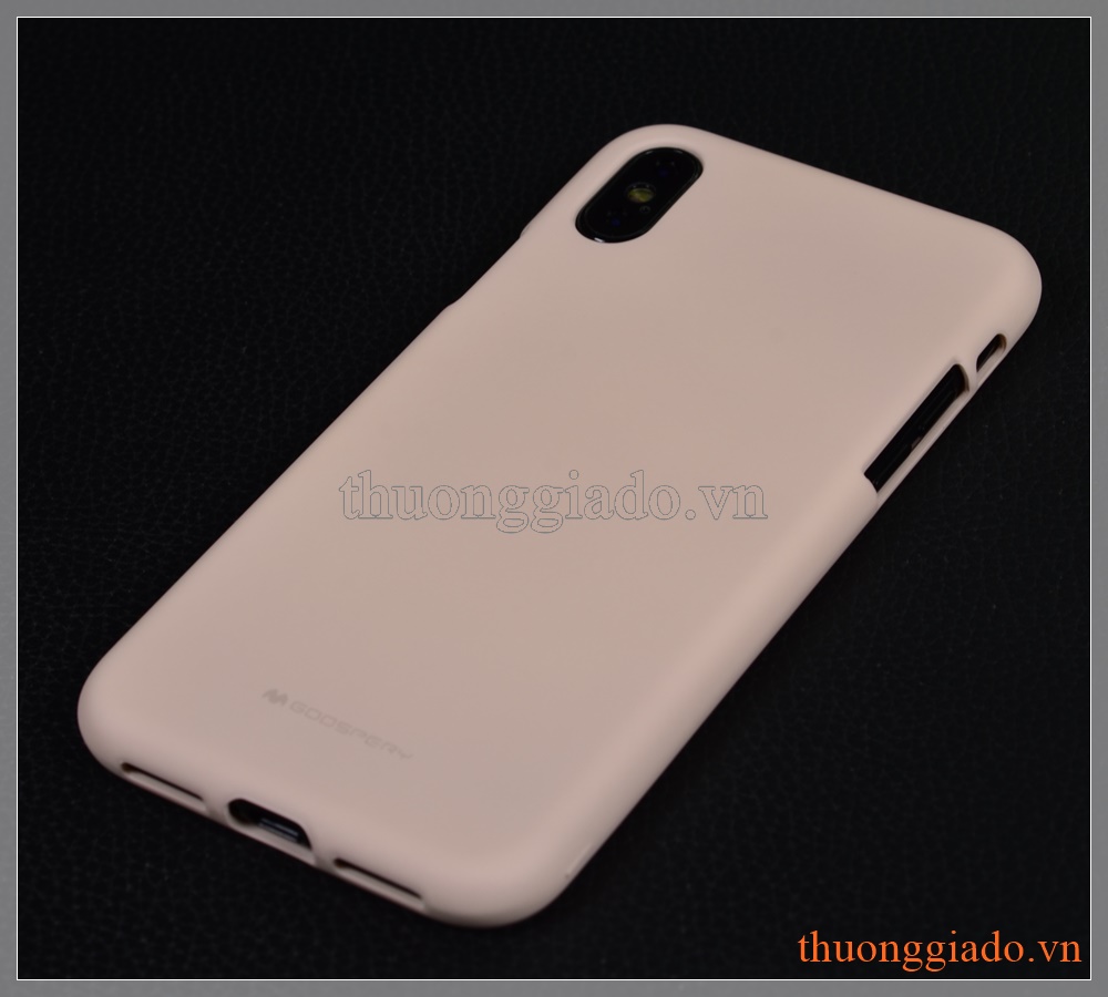 Ốp lưng silicone iPhone X (5.8"), hiệu MERCURY, Soft Feeling