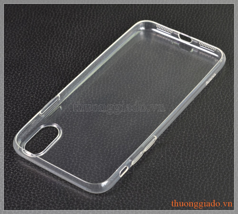 Ốp lưng silicone iPhone X (5.8"), hiệu HOCO, siêu mỏng trong suốt