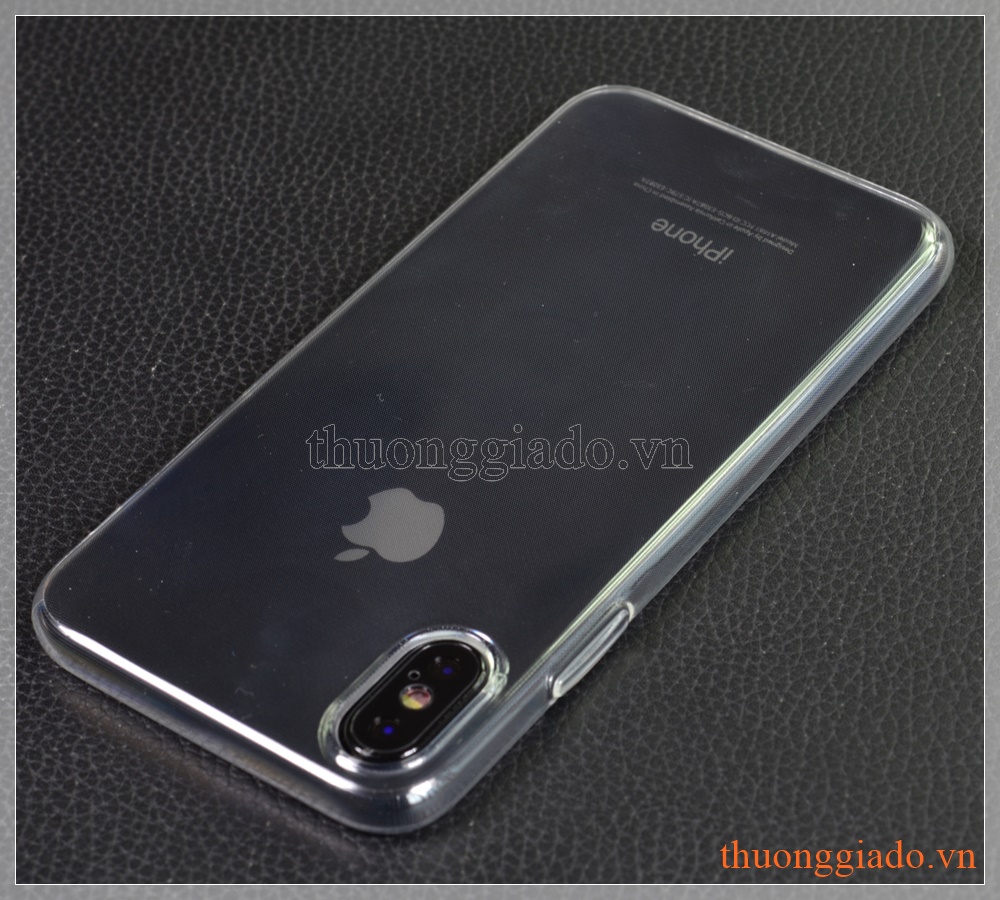 Ốp lưng silicone iPhone X (5.8"), hiệu HOCO, siêu mỏng trong suốt