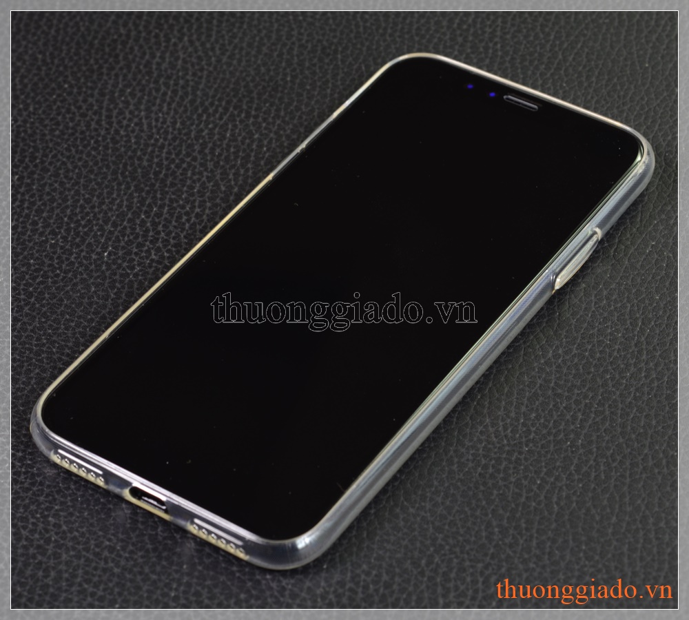 Ốp lưng silicone iPhone X (5.8"), hiệu HOCO, siêu mỏng trong suốt