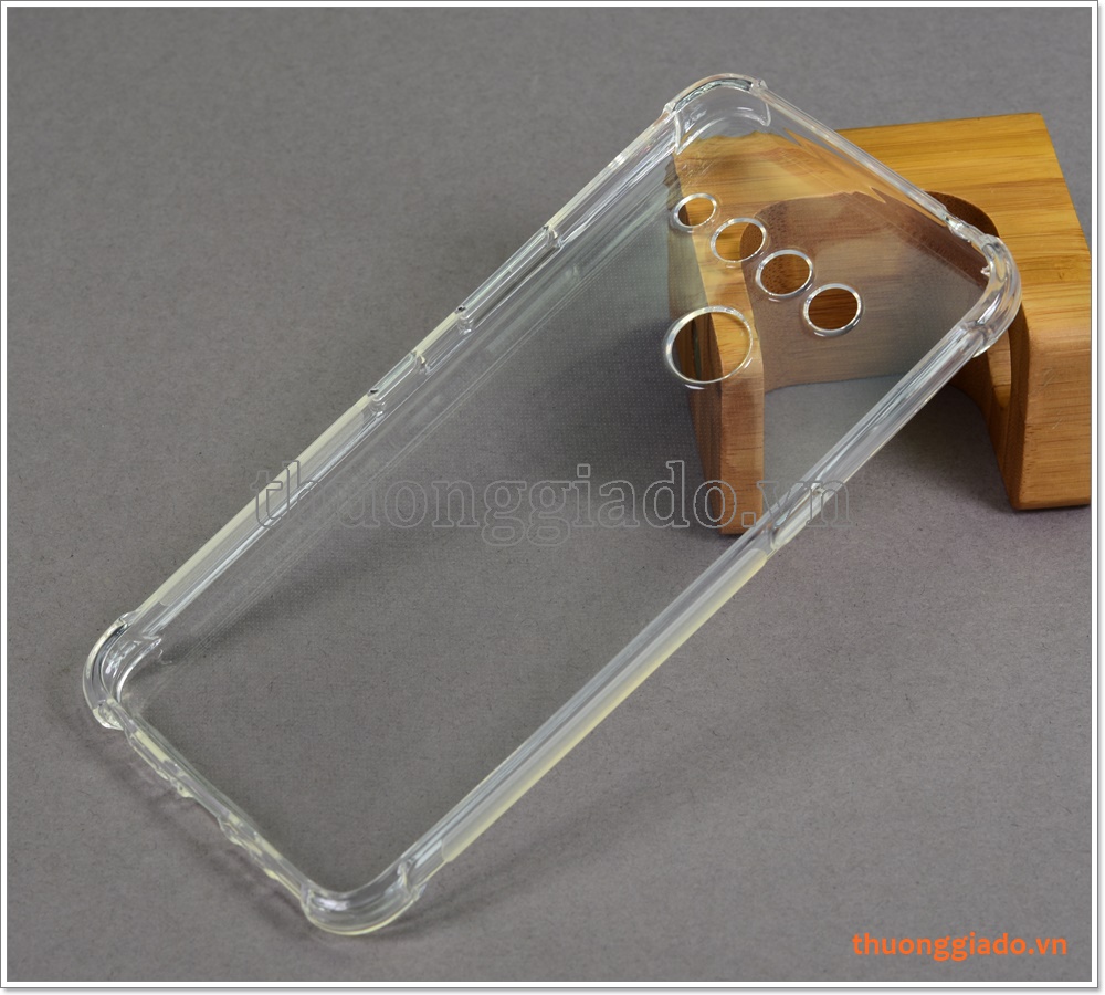 Ốp lưng Silicone LG V50 ThinQ, ốp dẻo trong suốt, tăng cường chống sốc 4 góc