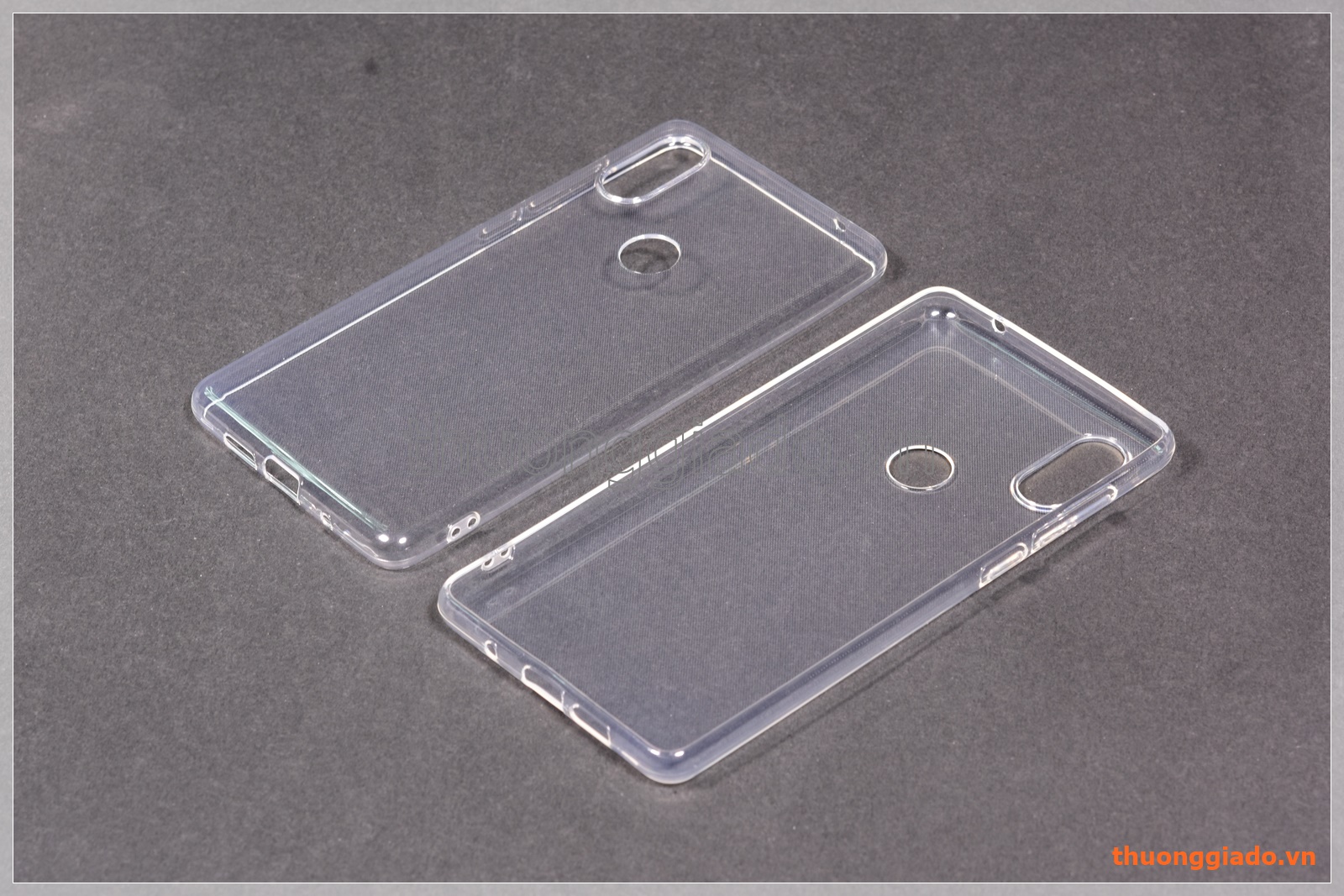 Ốp lưng silicone Mi Mix 2S màu trong suốt