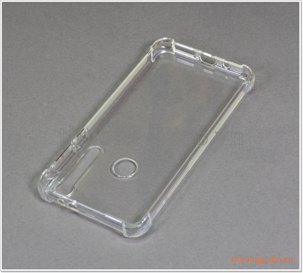 Ốp lưng Silicone Motorola One Macro (6.2 inch), ốp dẻo trong suốt, chống sốc 4 góc
