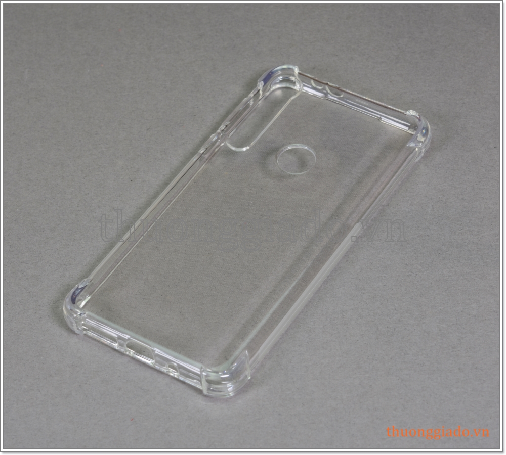 Ốp lưng Silicone Motorola One Macro (6.2 inch), ốp dẻo trong suốt, chống sốc 4 góc