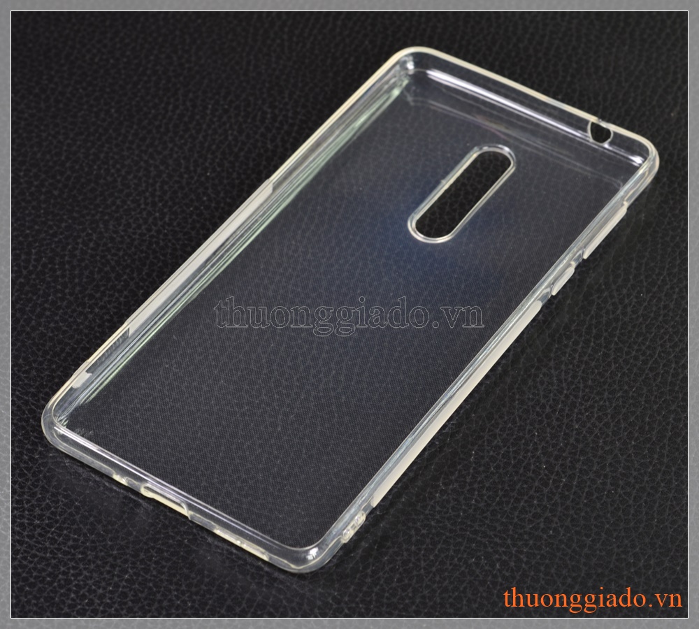 Ốp lưng silicone Nokia 5 (5.2"), màu trong suốt, hiệu VU case