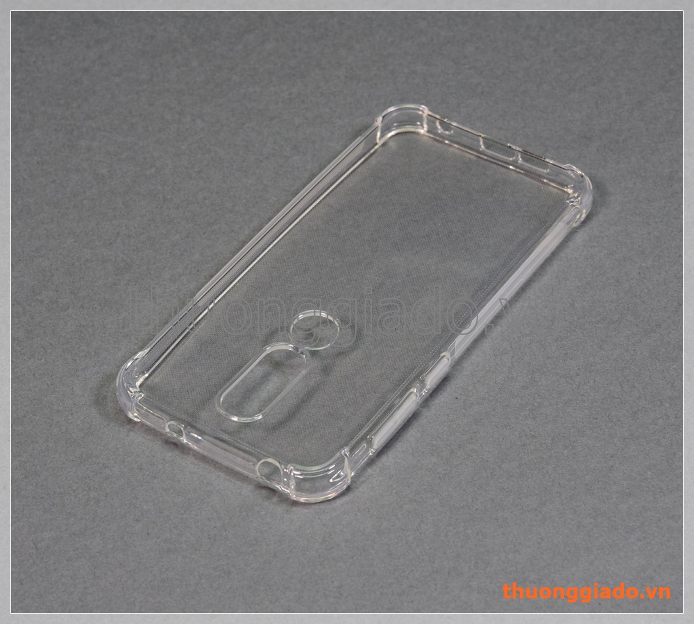 Ốp lưng silicone Nokia X6 (2018), ốp trong suốt chống sốc bốn góc