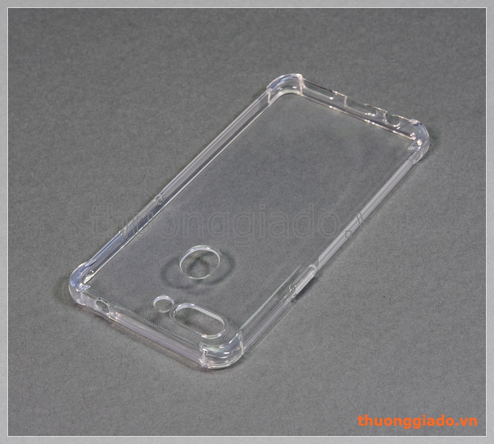 Ốp lưng silicone OPPO R15, ốp trong suốt chống sốc bốn góc