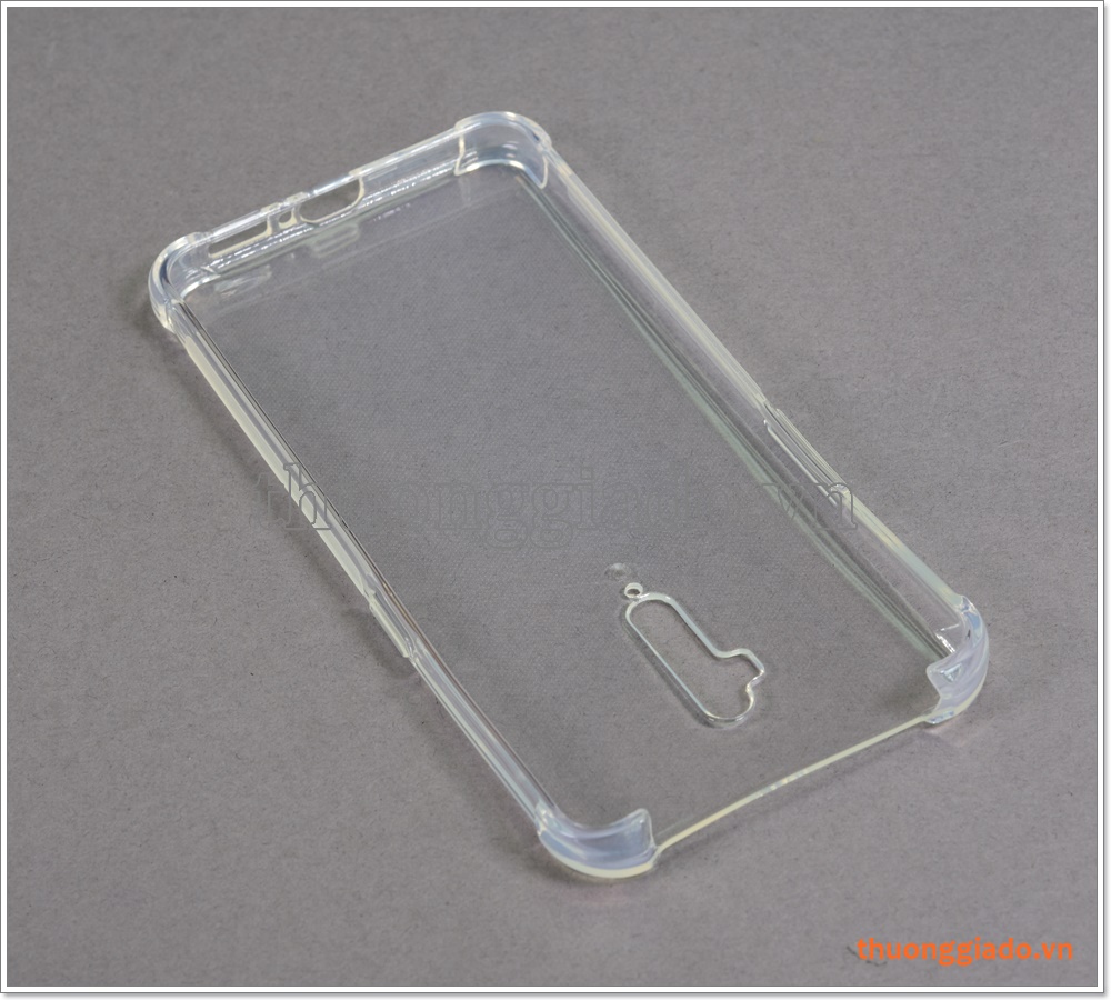 Ốp lưng Silicone Oppo Reno 10X Zoom, ốp dẻo trong suốt, tăng cường chống sốc 4 góc