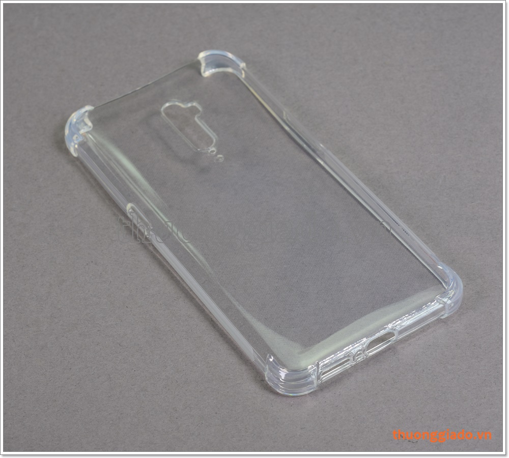 Ốp lưng Silicone Oppo Reno 10X Zoom, ốp dẻo trong suốt, tăng cường chống sốc 4 góc