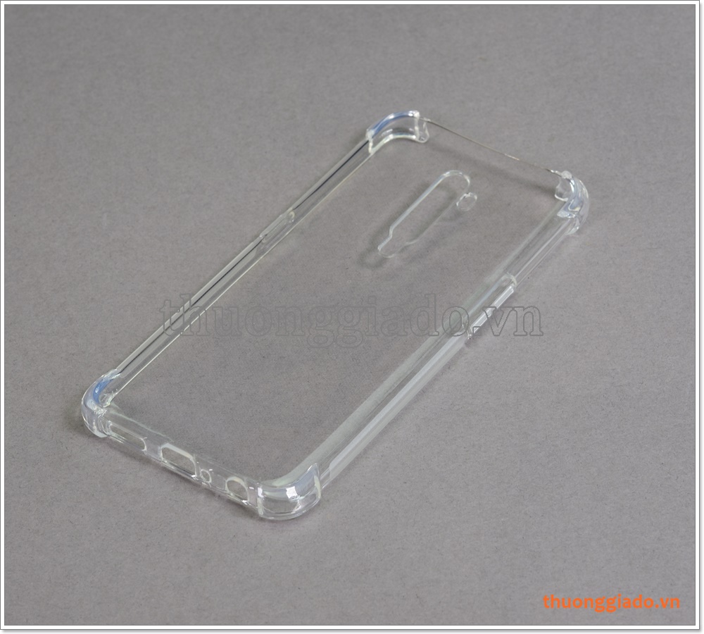 Ốp lưng Silicone Oppo Reno 2, ốp dẻo trong suốt, tăng cường chống sốc 4 góc