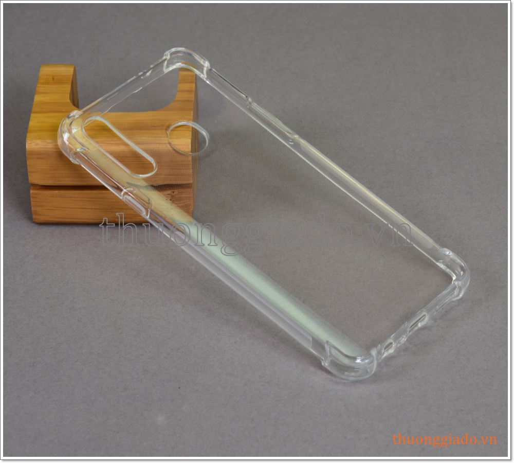 Ốp lưng silicone Samsung Galaxy A20S, ốp dẻo trong suốt chống sốc 4 góc