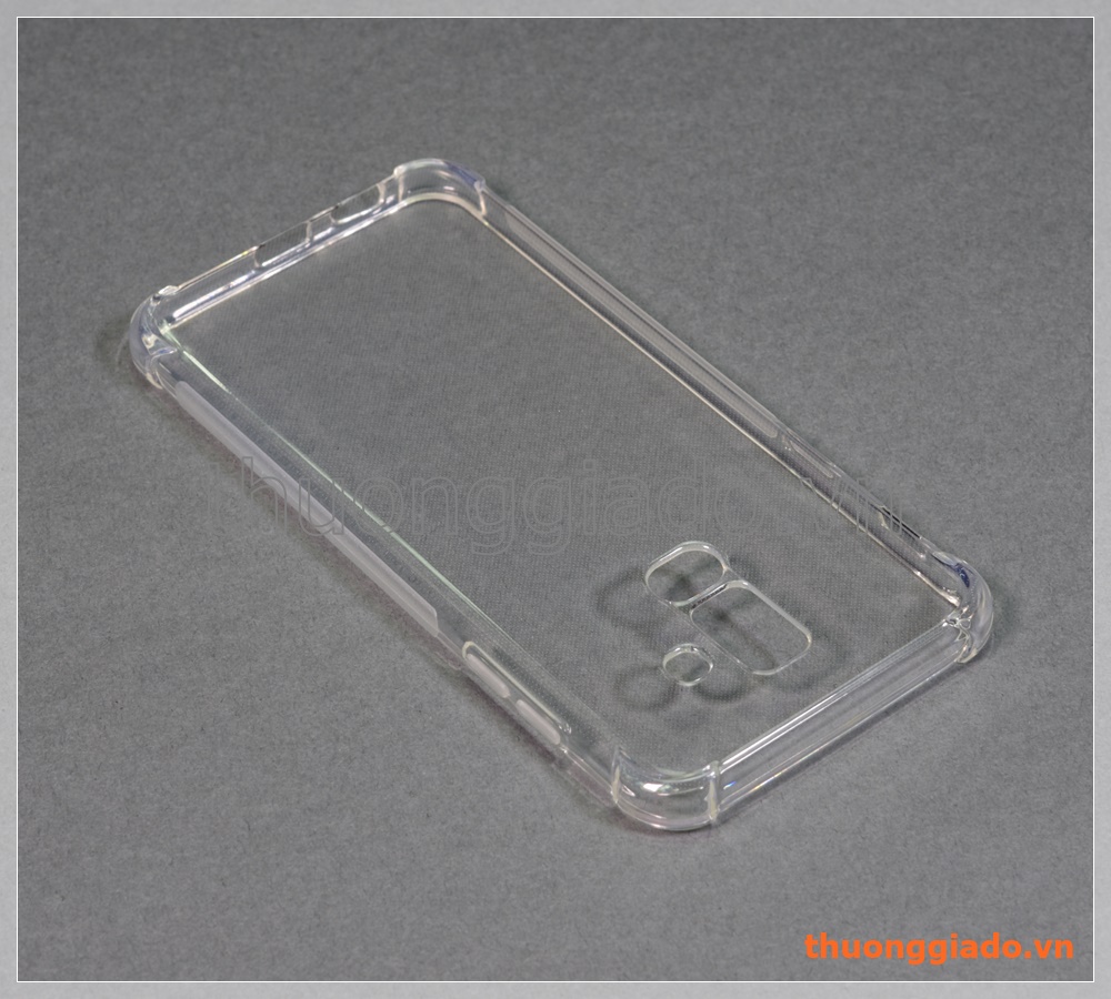Ốp lưng silicone Samsung Galaxy A6+/ A6 Plus , ốp trong suốt chống sốc bốn góc