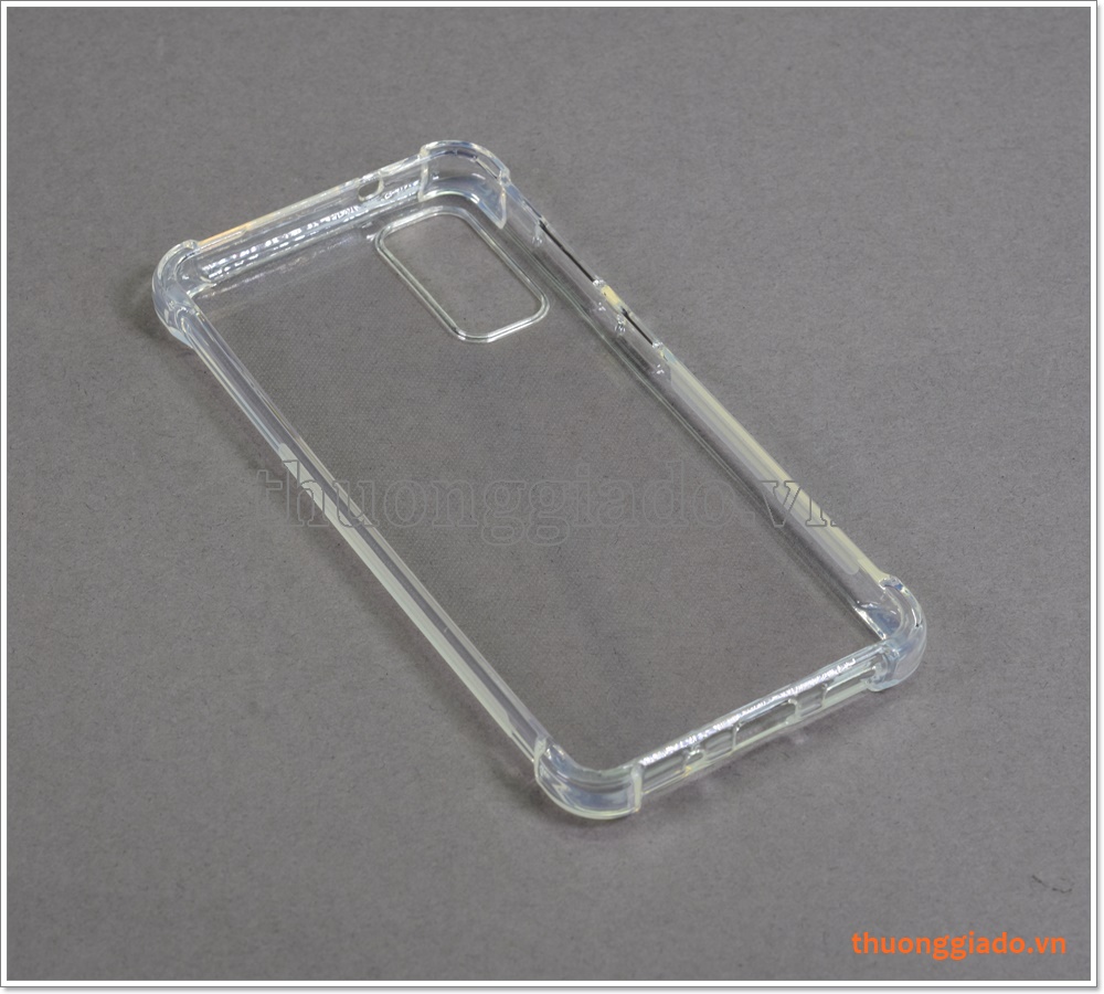 Ốp lưng Silicone Samsung Galaxy S20 (G980), ốp dẻo trong suốt chống sốc 4 góc