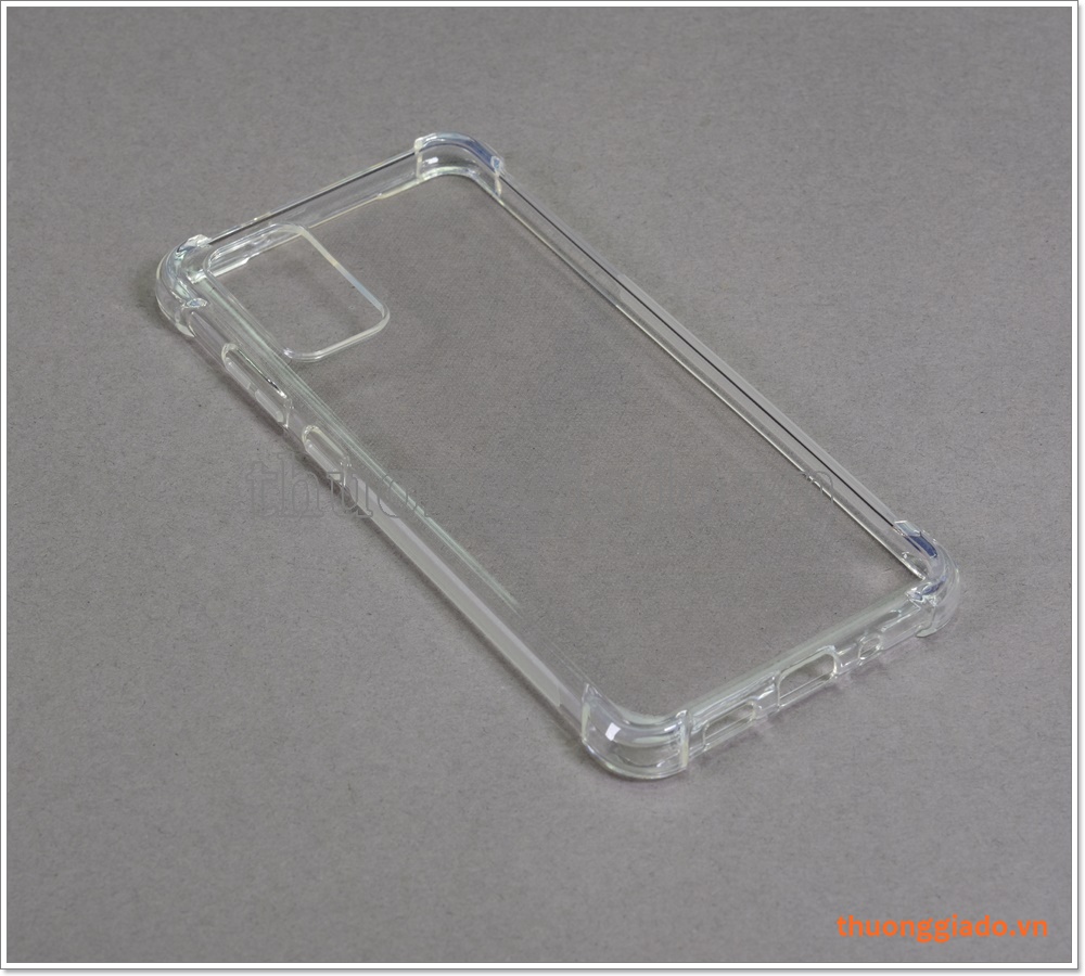 Ốp lưng Silicone Samsung Galaxy S20+, ốp dẻo trong suốt, chống sốc 4 góc