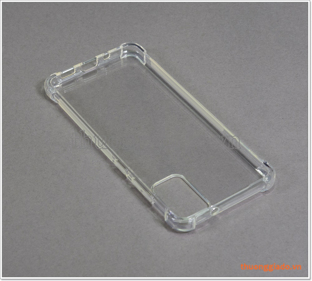 Ốp lưng Silicone Samsung Galaxy S20+, ốp dẻo trong suốt, chống sốc 4 góc