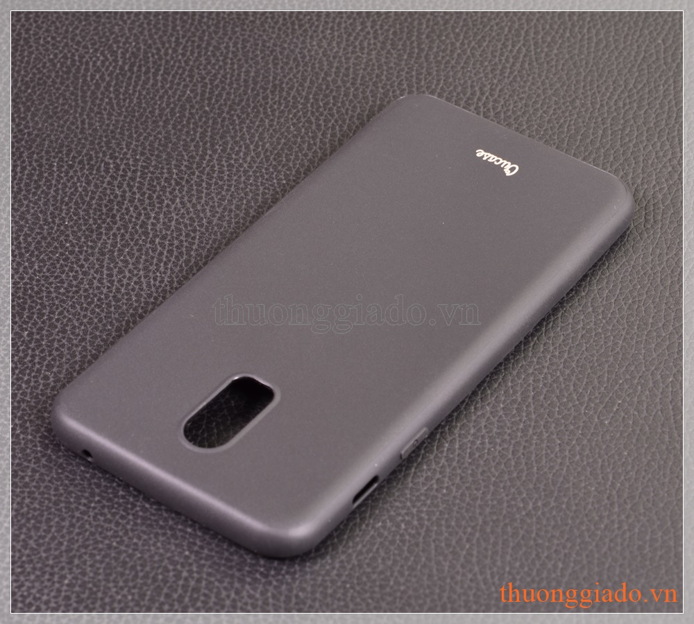 Ốp lưng silicone Samsung J7 Plus/  C710 (màu đen, hiệu VU case)