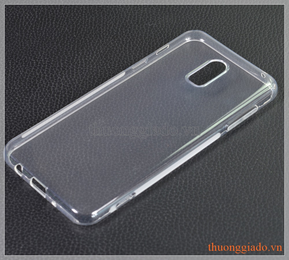 Ốp lưng silicone Samsung J7 Plus/ C710 (màu trong suốt, hiệu VU case)