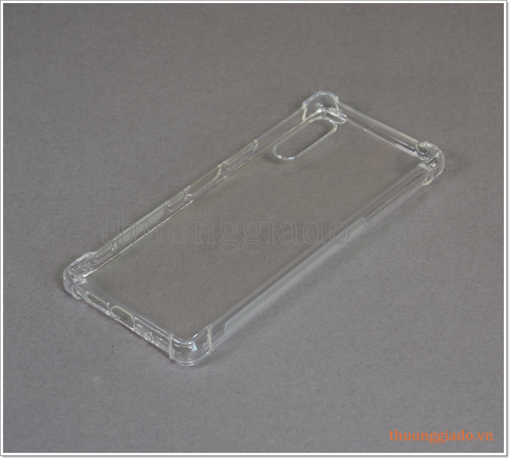 Ốp lưng silicone Sony Xperia 5, ốp dẻo trong suốt chống sốc 4 góc