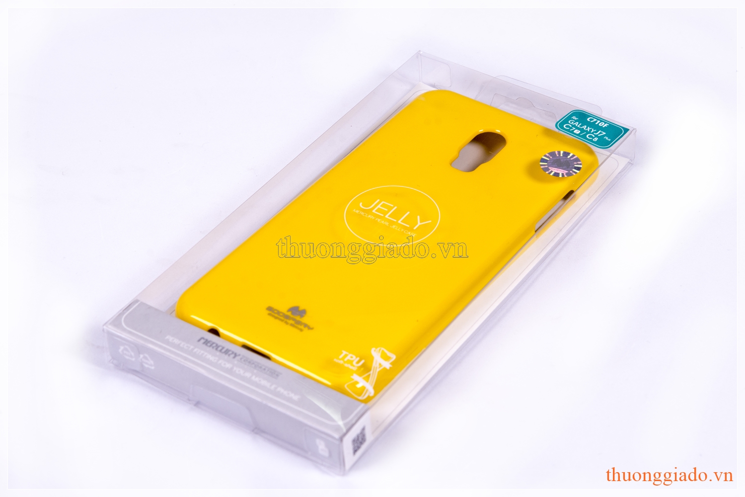 Ốp lưng silicone thời trang Samsung J7 Plus/ Samsung C710 (hiệu MERCURY, JELLY CASE)