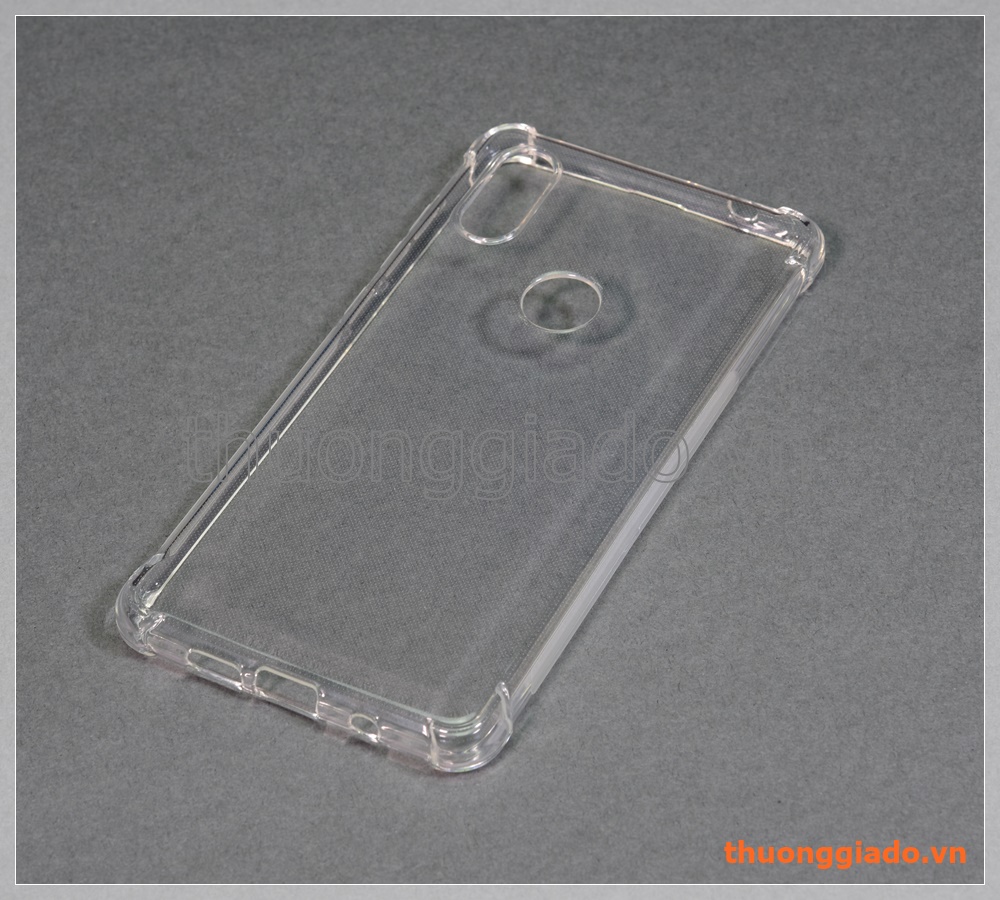 Ốp lưng silicone Mi Mix 2S, ốp trong suốt chống sốc bốn góc