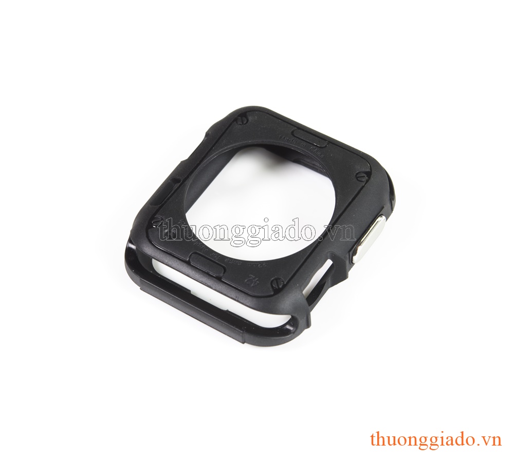 Ốp vành viền Apple Watch 42mm (thế hệ 1/2/3)  màu đen (ốp silicone)