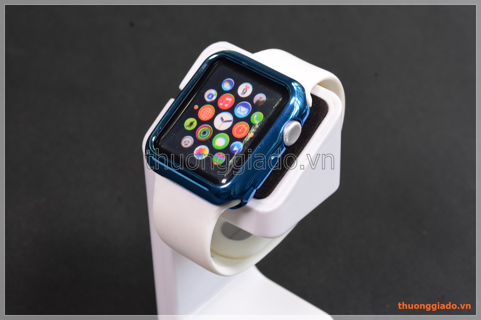 Ốp viền silicone Apple Watch 38mm màu sắc sáng bóng thời trang
