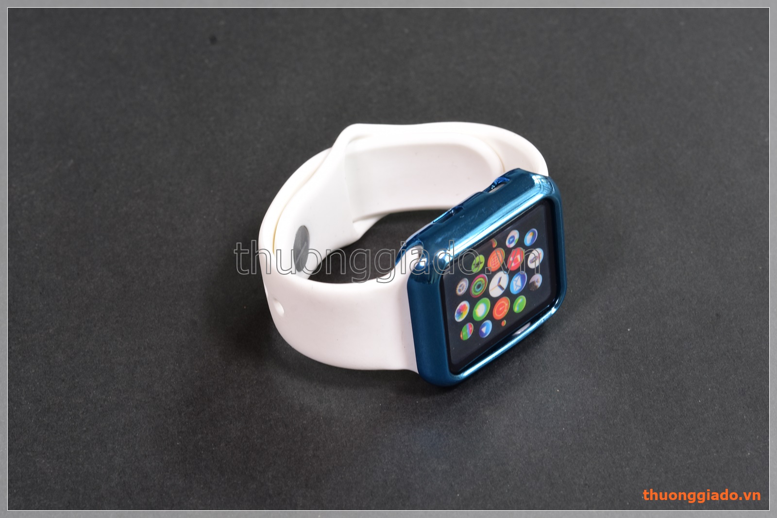 Ốp viền silicone Apple Watch 38mm màu sắc sáng bóng thời trang