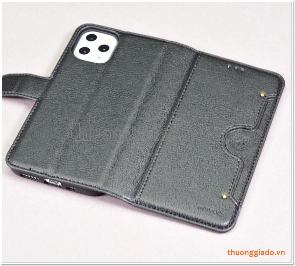 Bao da iPhone 11 Pro (5.8 inch), Bao da cầm tay, chất liệu da bò, hiệu Kaiyue Bao da iPhone 11 Pro (5.8 inch), Bao da cầm tay, chất liệu da bò, hiệu Kaiyue