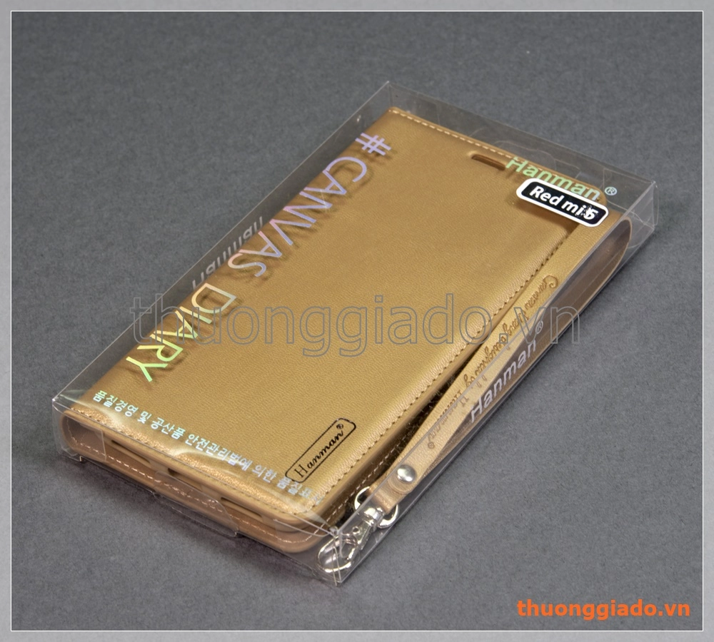 Bao da cầm tay Mi Redmi 5 (5.7") flip leather case (hiệu Haman, CANVAS DIARY)
