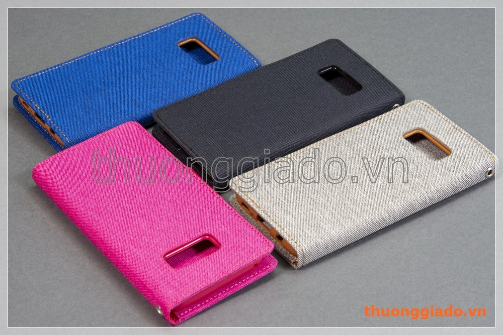 Bao da thời trang Samsung Galaxy S8/ G950 (Hiệu GOOSPERY, CANVAS DIARY)