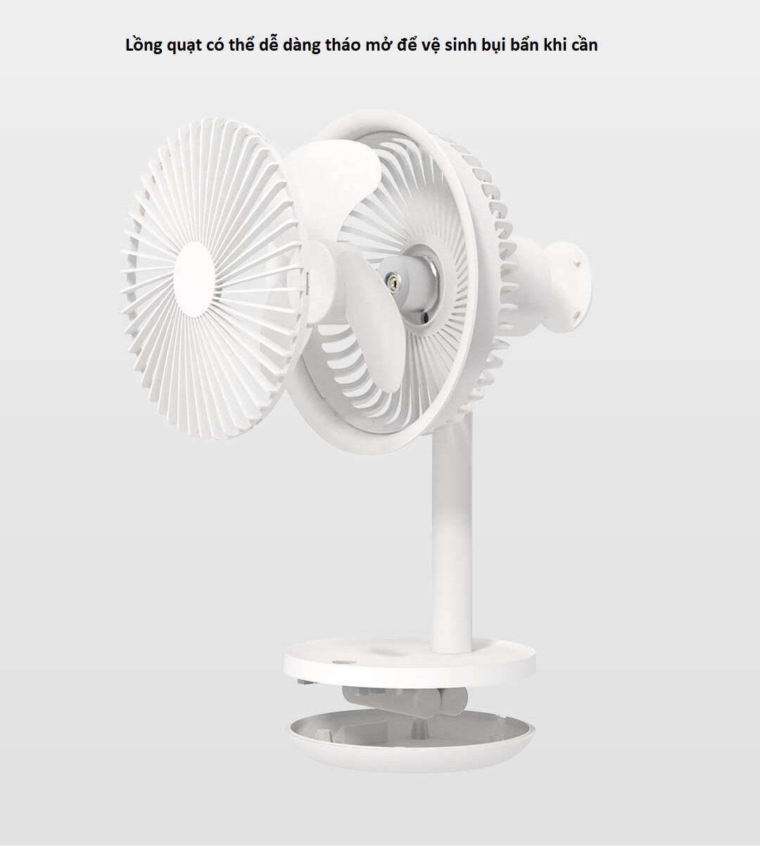 Quạt bàn mini tích điên SOLOVE F5 (Xiaomi phần phối)
