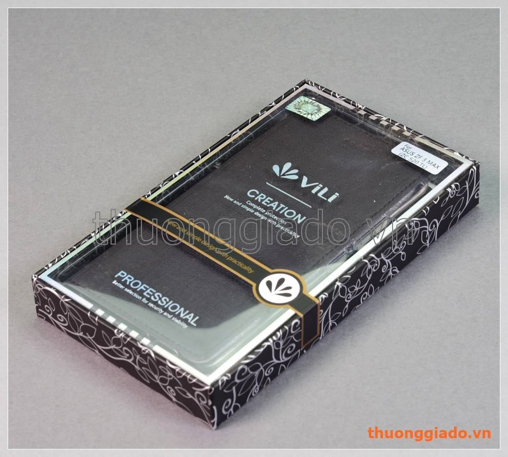 Bao da Asus Zenfone 3 Max (5.2")/ ZC520TL, bao da cầm tay nắp gập mở, hiệu Vili