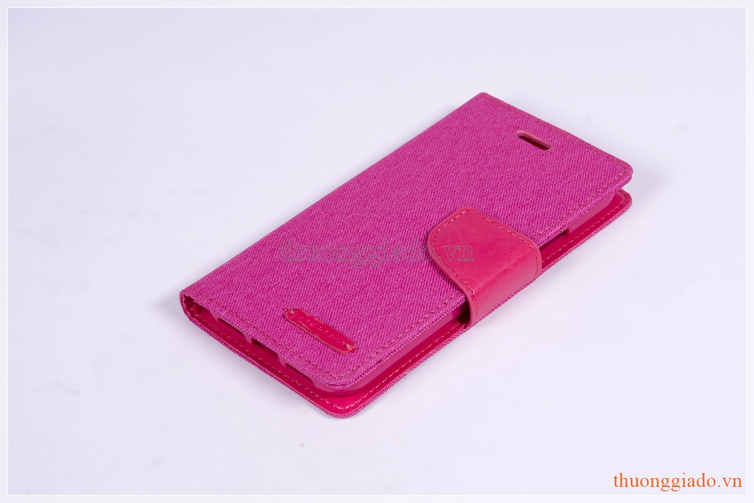 Bao da iPhone X (5.8"), iPhone Xs (5.8") Hiệu GOOSPERY, CANVAS DIARY (mặt bọc vải)