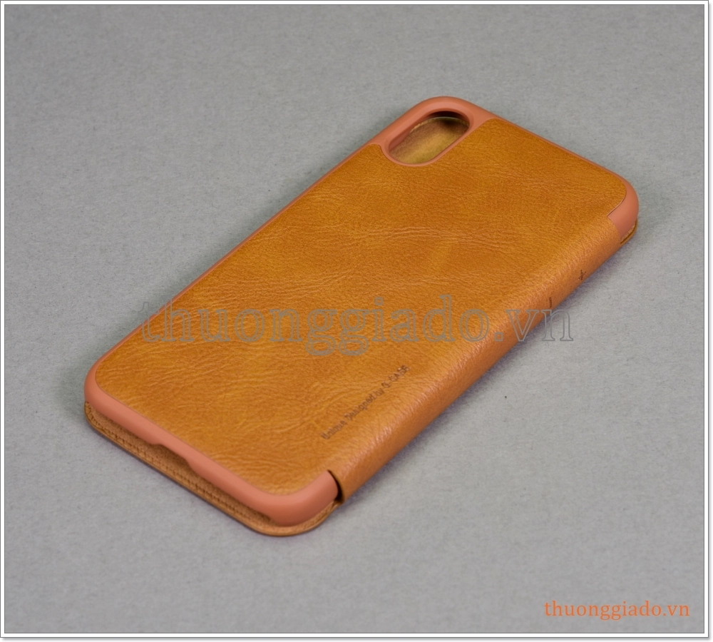 Bao da iPhone XS (4.7"), bao da cầm tay, nắp gập mở, hiệu G-CASE, Business Series