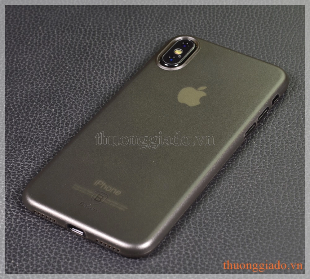 Vỏ ốp nhựa siêu mỏng iPhone X (5.8"), hiệu Baseus, Wing case