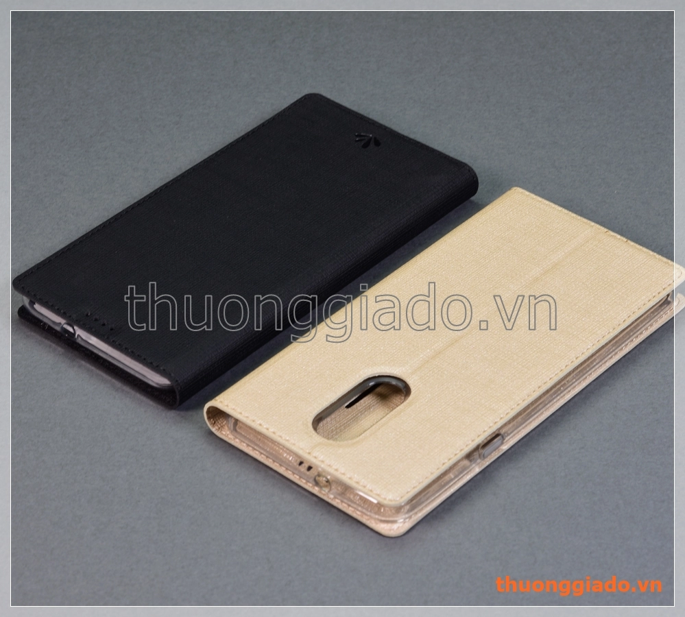Bao da LG Q Stylo 4/ Q Stylo +, bao da cầm tay nắp gập mở kiểu flip, hiệu Vili