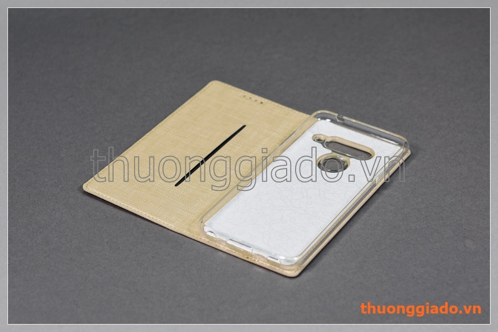 Bao da LG V40 flip leather case, hiệu Vili