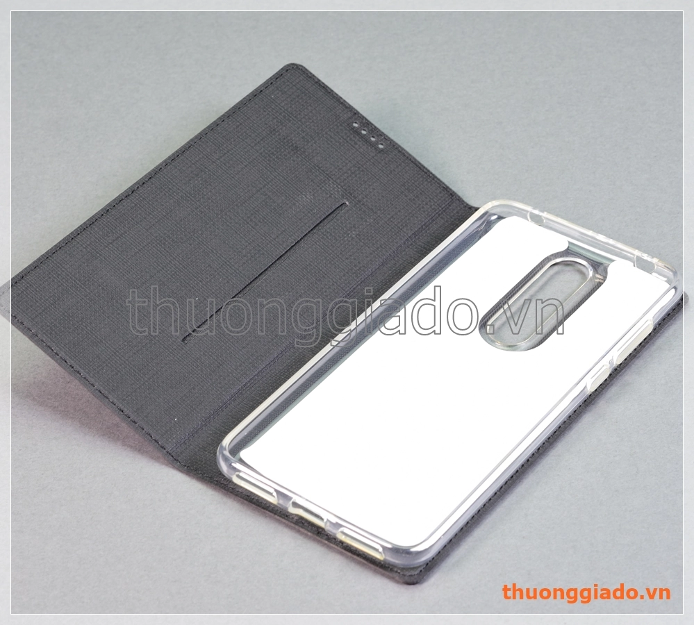 Bao da Nokia 3.1 Plus, bao da cầm tay nắp gập mở kiểu flip, hiệu Vili