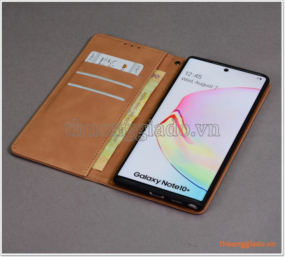 Bao da Samsung Galaxy Note 10 Plus/ Note 10+ (N975), bao da cầm tay, thời trang