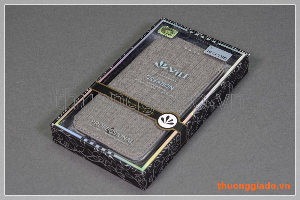 Bao da LG K8 (2018) flip case, hiệu Vili