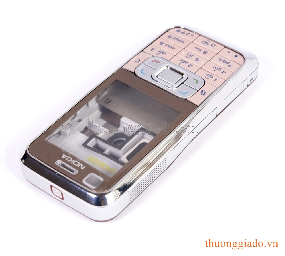 Thay vỏ Nokia 6120c màu nâu phím hồng