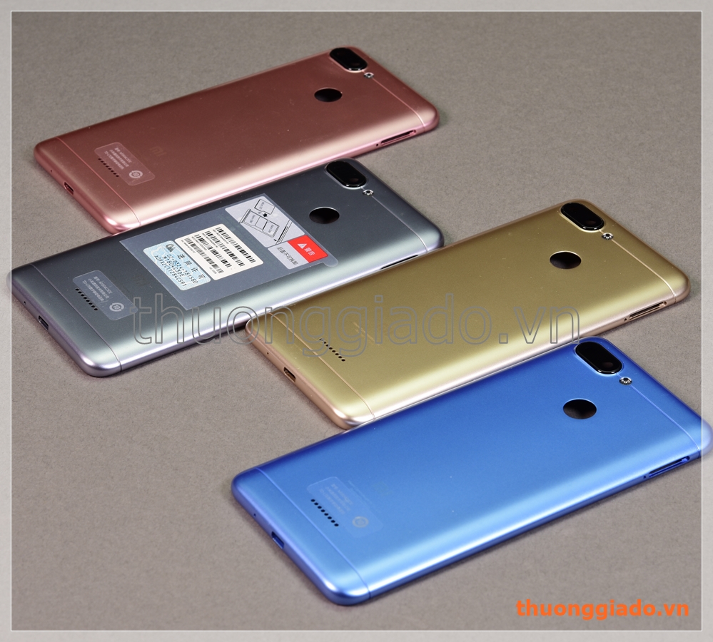 Nắp lưng Redmi 6 (5.45"), nắp đậy pin chính hãng, kèm kính camera sau
