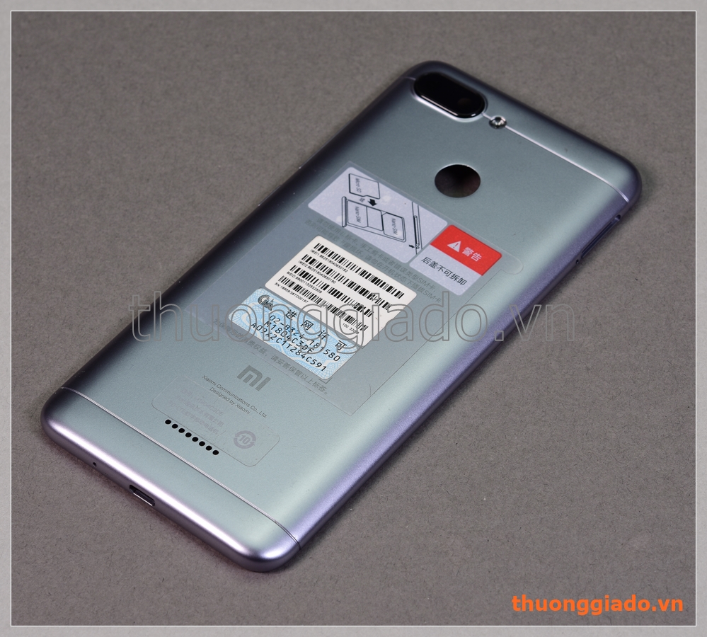 Nắp lưng Redmi 6 (5.45"), nắp đậy pin chính hãng, kèm kính camera sau