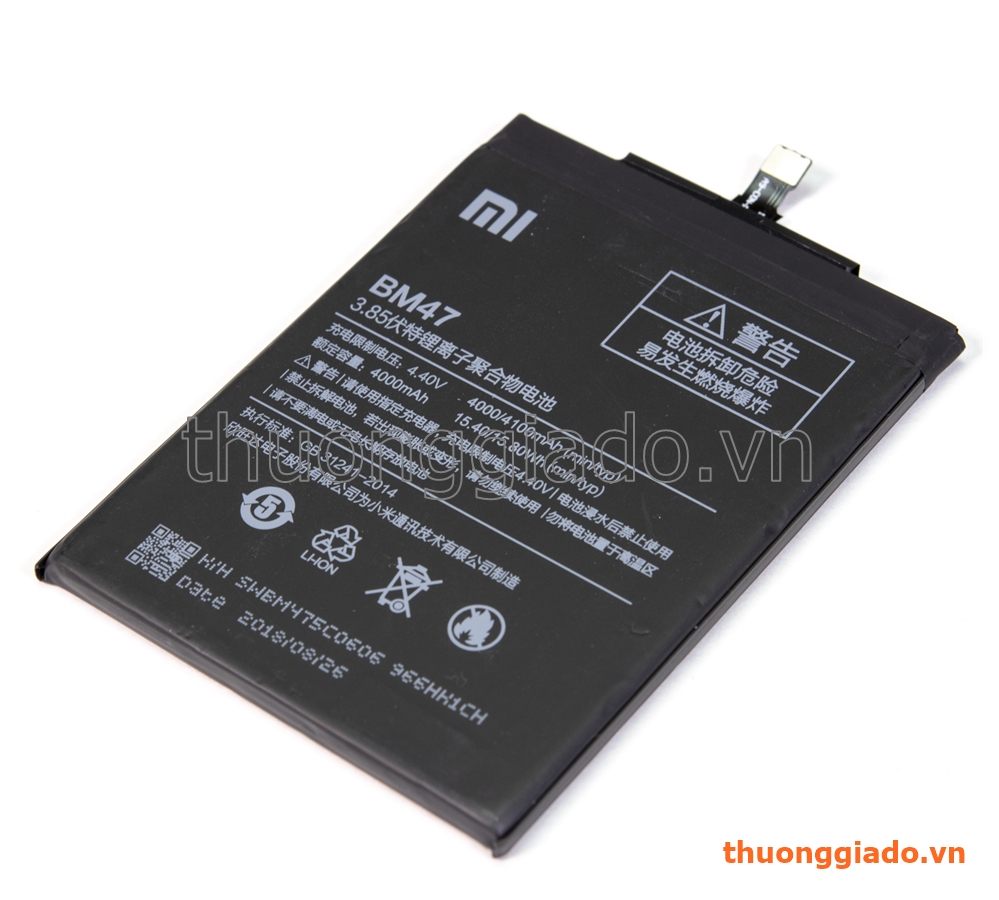 Thay pin Mi Redmi 4X, Redmi 3 (BM47) Original Battery
