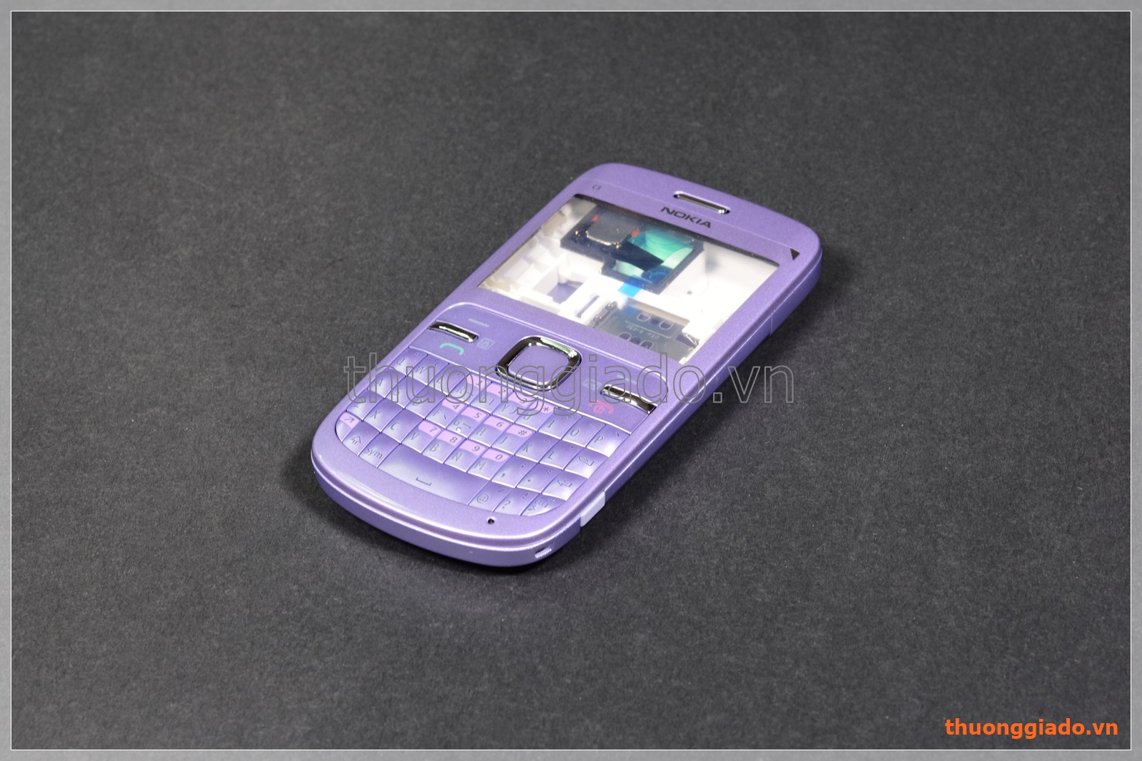 Thay vỏ Nokia C3-00 màu tím, original housing